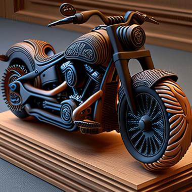 3D model Harley Davidson Softail Slim S (STL)